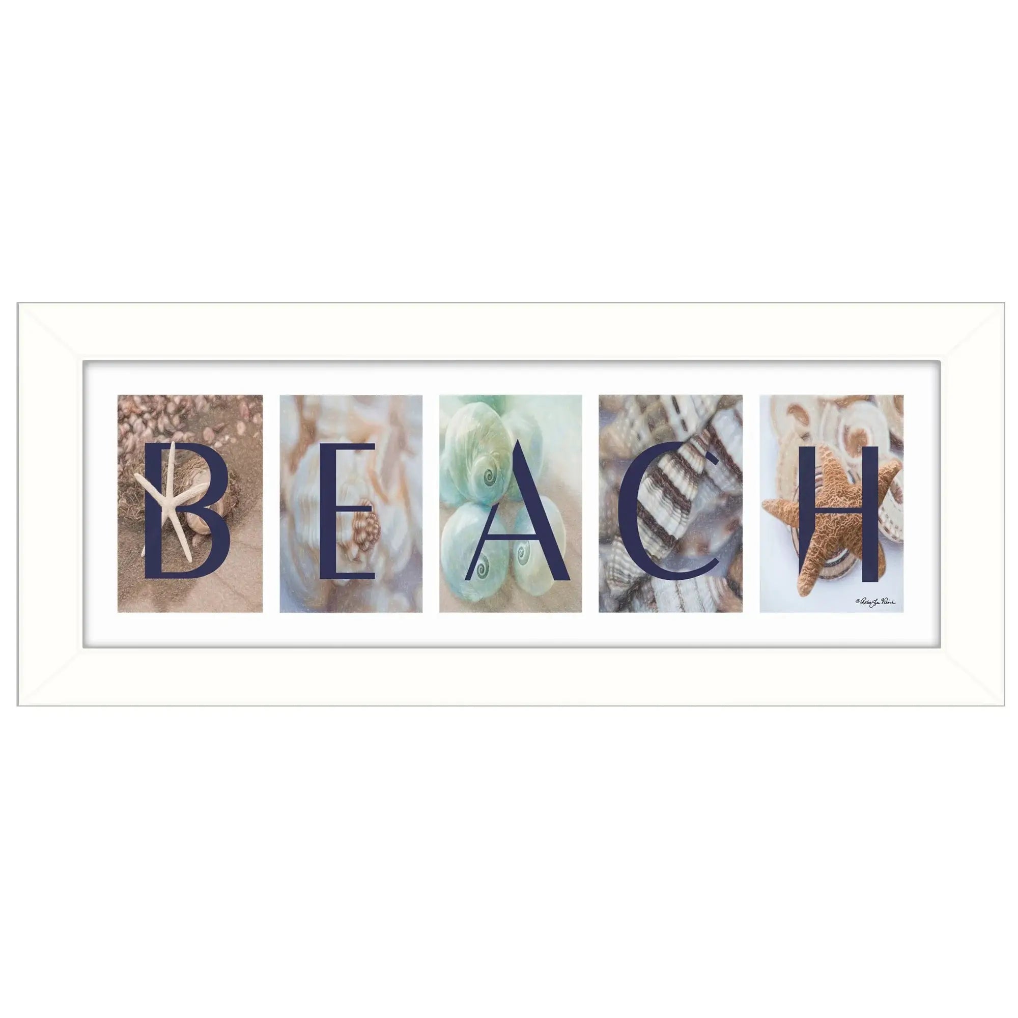 Beach 4 White Framed Print Wall Art - Homeroots - Flyclothing LLC