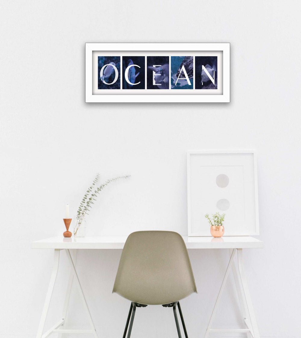 Ocean 1 White Framed Print Wall Art - Homeroots - Flyclothing LLC