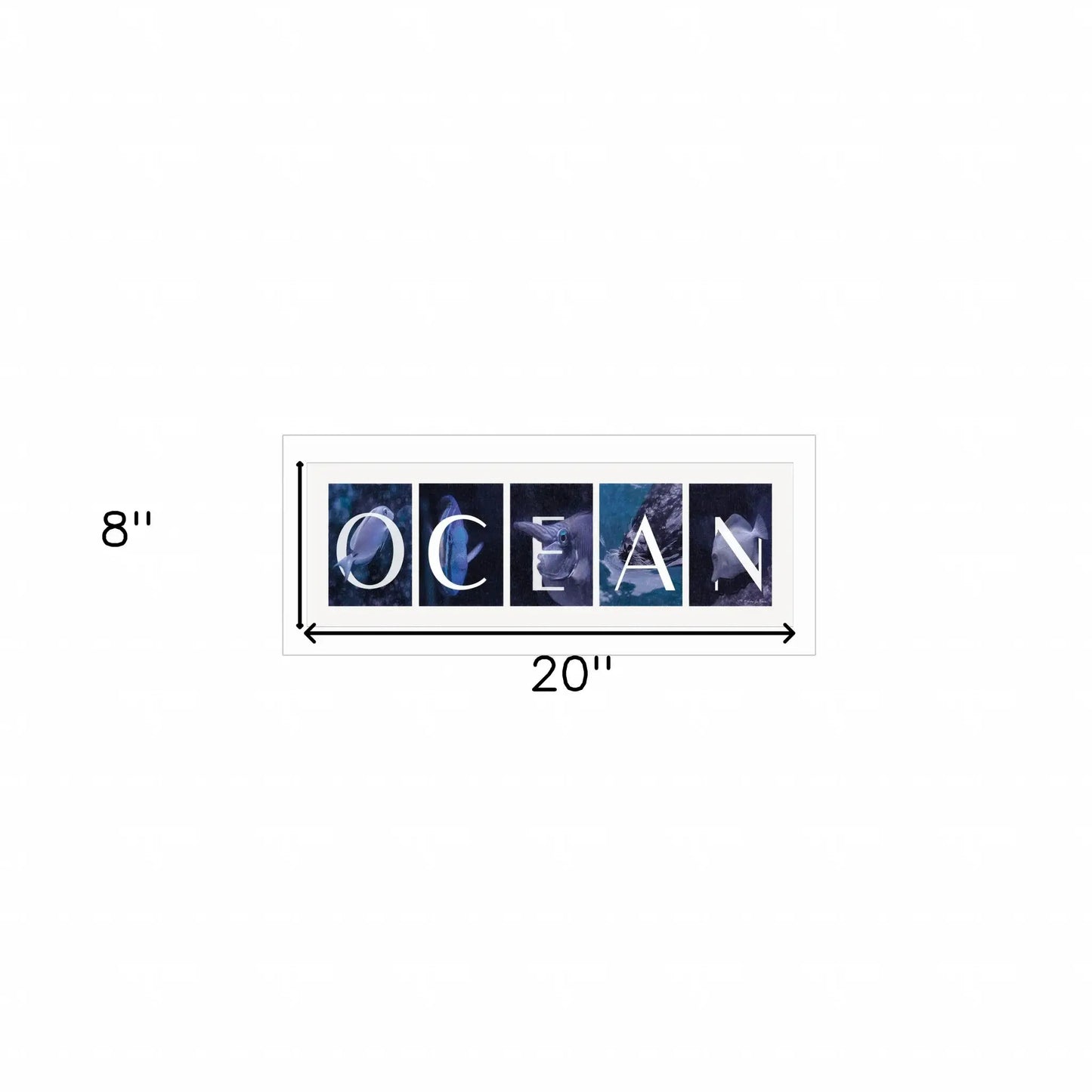 Ocean 2 White Framed Print Wall Art - Homeroots - Flyclothing LLC