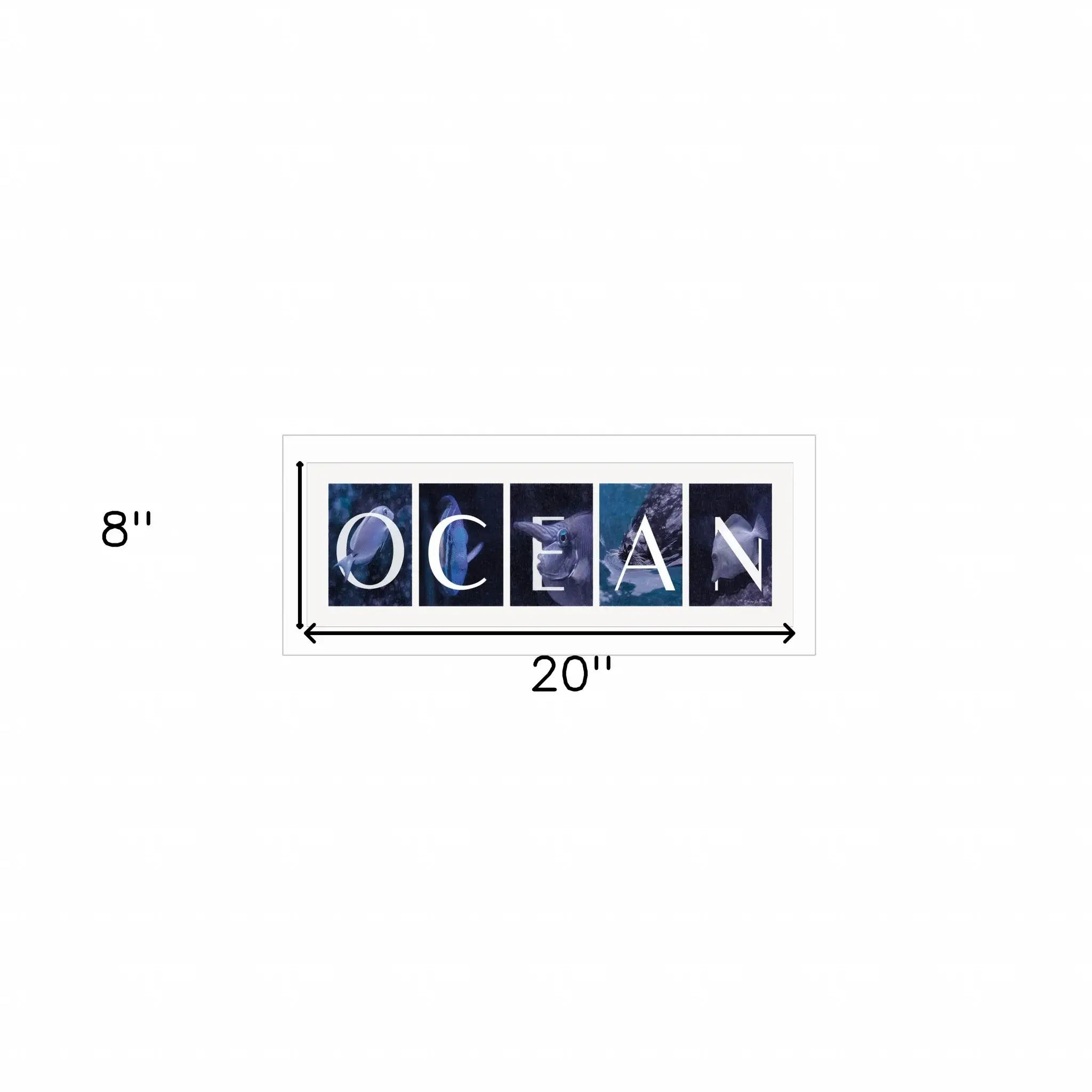 Ocean 2 White Framed Print Wall Art - Homeroots - Flyclothing LLC