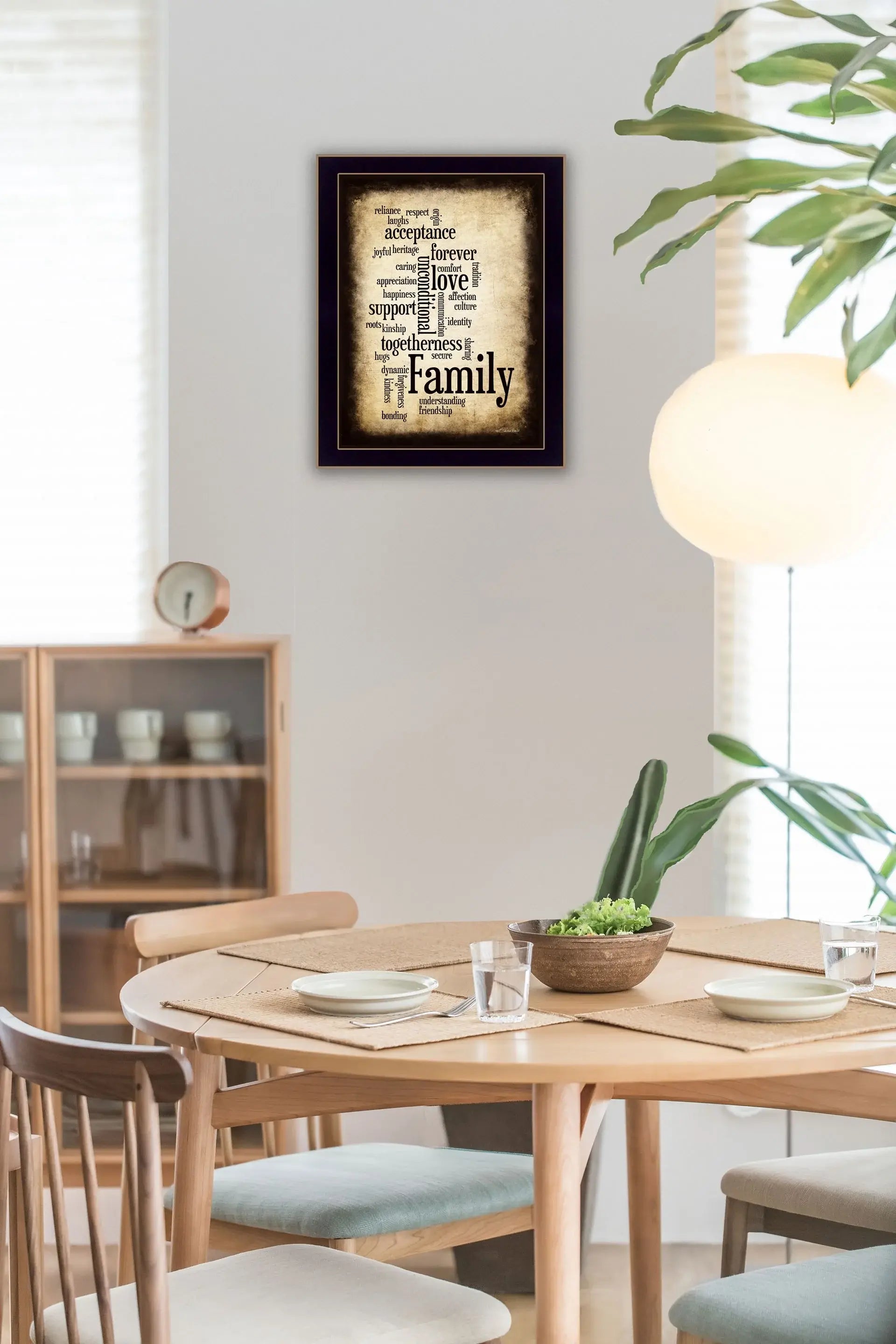 Family I Black Framed Print Wall Art - Homeroots - Flyclothing LLC