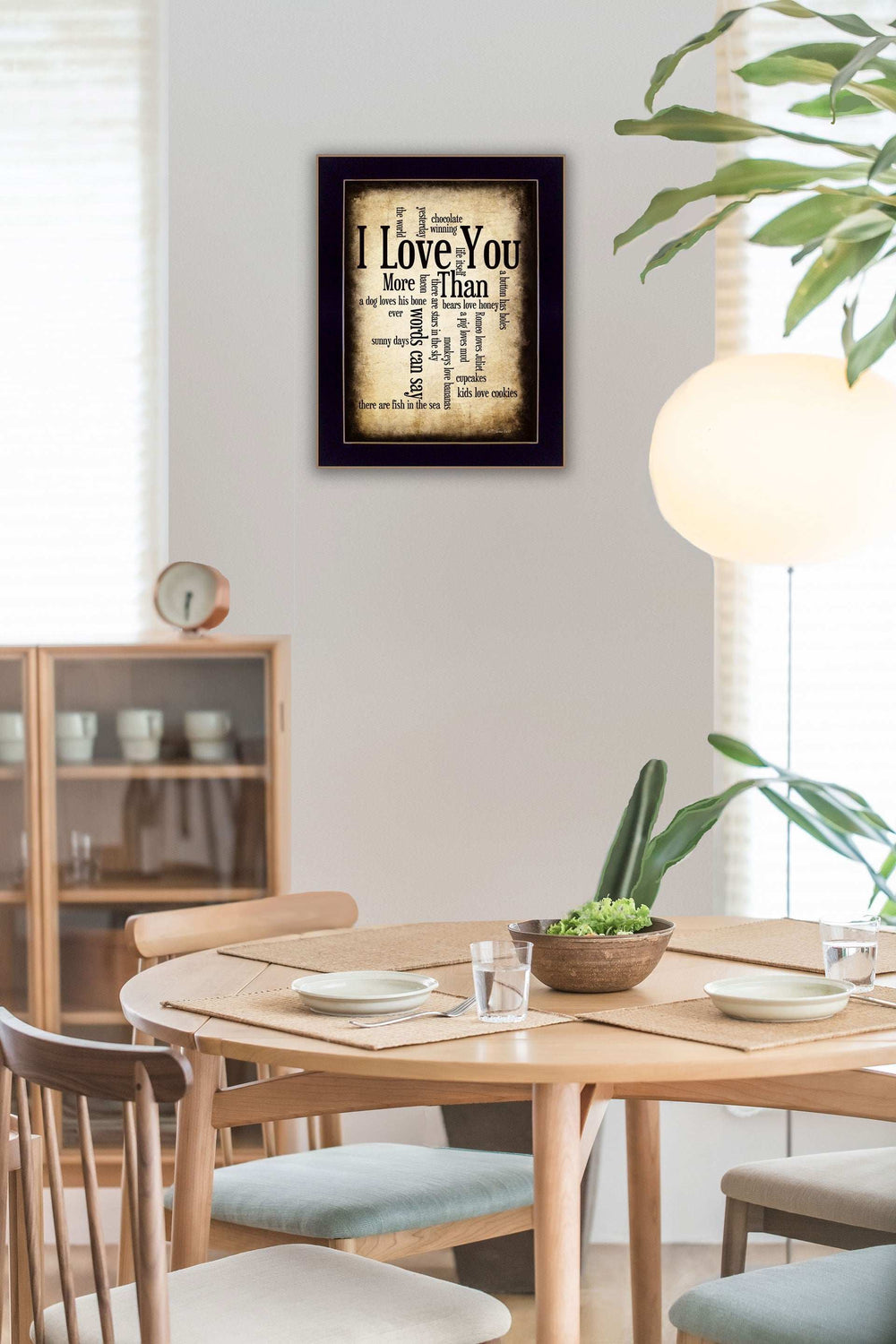 I Love You 1 Black Framed Print Wall Art - Homeroots - Flyclothing LLC