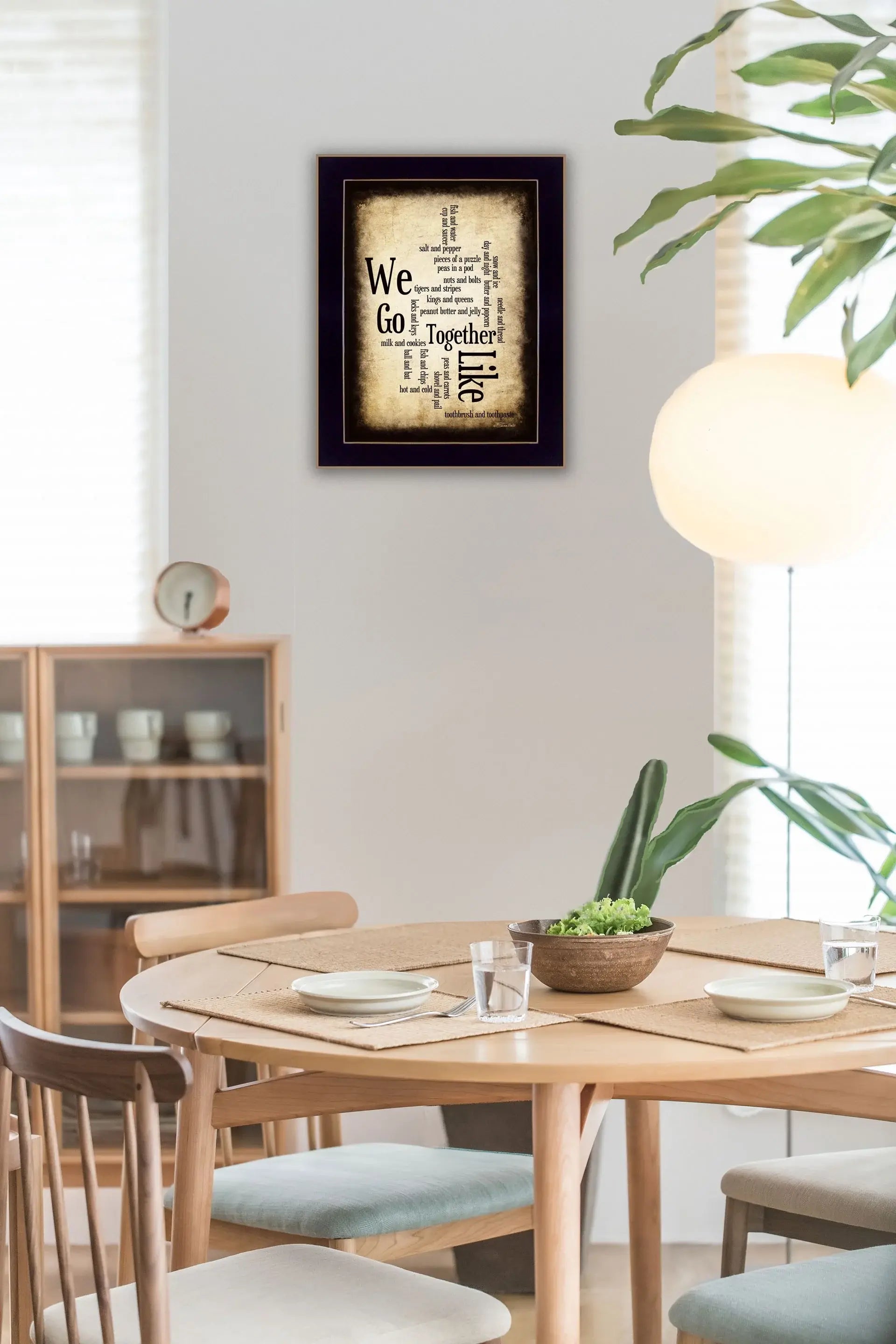 We Go Together I Black Framed Print Wall Art - Homeroots - Flyclothing LLC