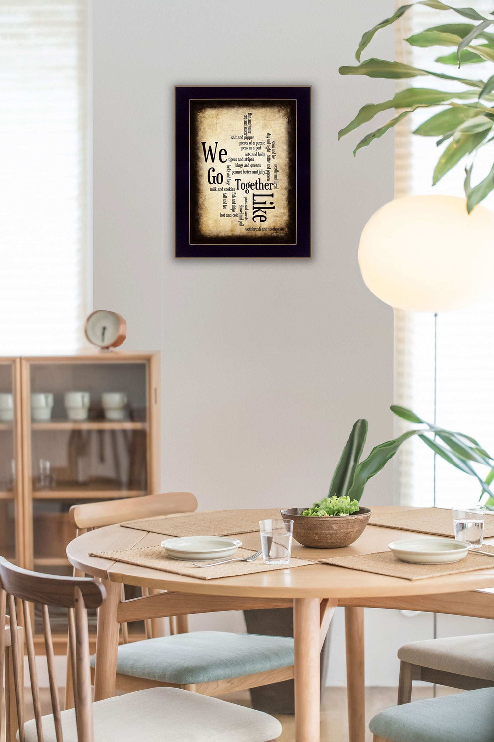 We Go Together I Black Framed Print Wall Art - Homeroots - Flyclothing LLC