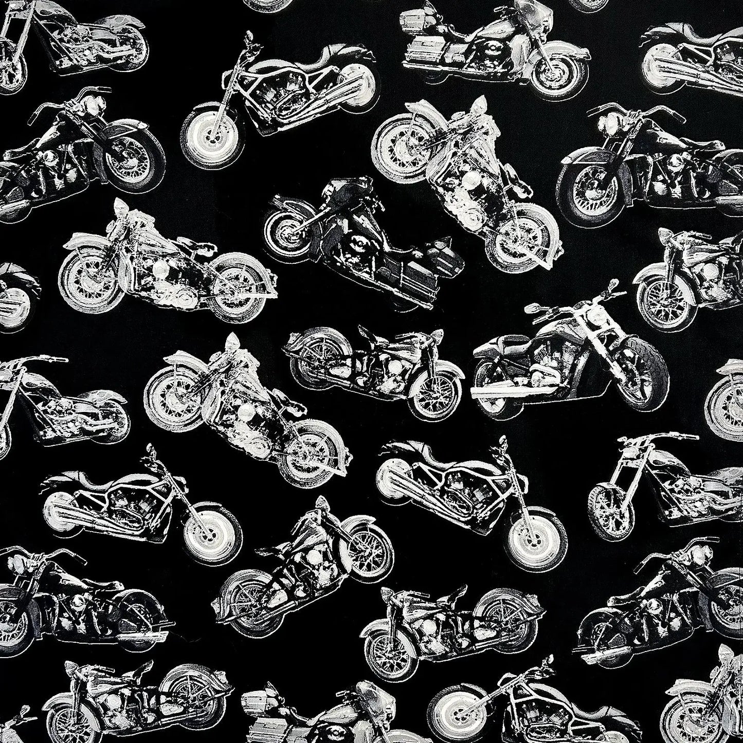 Rockmount Ranch Ware Vintage Motorcycles Print Western Cotton Bandana - Rockmount Clothing - Flyclothing LLC