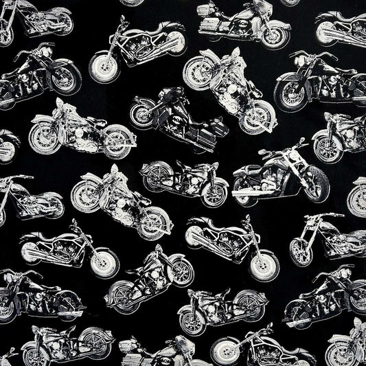 Rockmount Ranch Ware Vintage Motorcycles Print Western Cotton Bandana - Rockmount Clothing - Flyclothing LLC