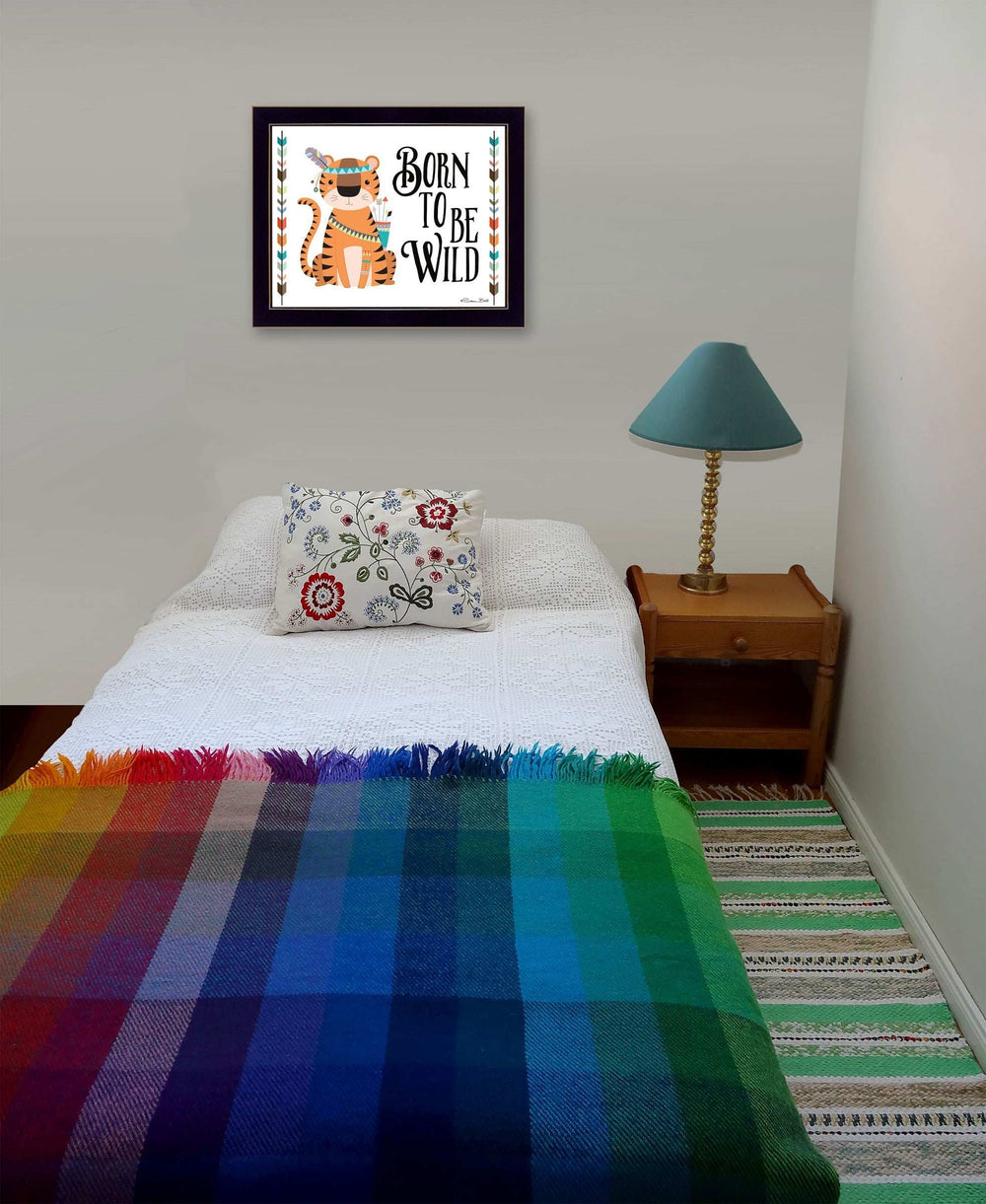 Born to be Wild 1 Black Framed Print Wall Art - Homeroots - Flyclothing LLC