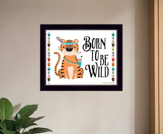 Born to be Wild 1 Black Framed Print Wall Art - Homeroots - Flyclothing LLC