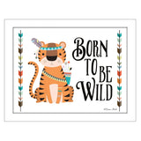 Born to be Wild 2 White Framed Print Wall Art - Homeroots - Flyclothing LLC