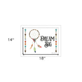 Dream Big 2 White Framed Print Wall Art - Homeroots - Flyclothing LLC