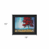 Red Tree 2 Black Framed Print Wall Art - Homeroots - Flyclothing LLC