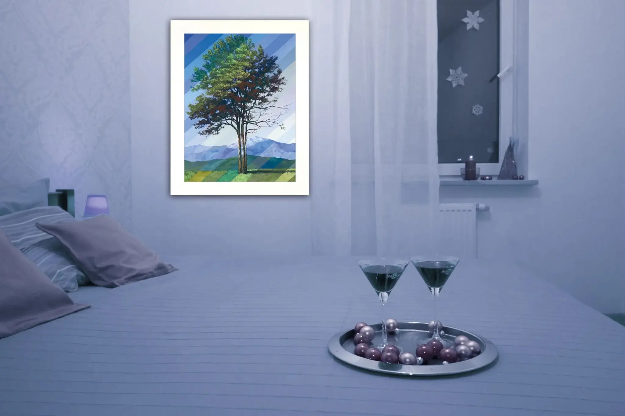 Catching Light as Time Passes 1 White Framed Print Wall Art - Homeroots - Flyclothing LLC
