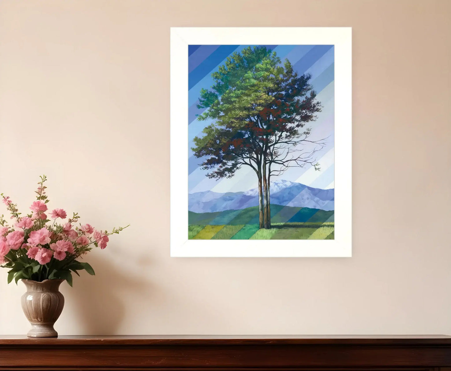 Catching Light as Time Passes 1 White Framed Print Wall Art - Homeroots - Flyclothing LLC