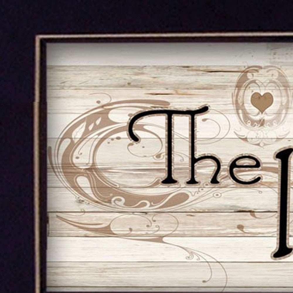 Set Of Two Heart Of The Home Black Framed Kitchen Wall Art With Seven Peg Mug Rack - Homeroots - Flyclothing LLC