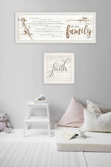 Set Of Two We are Family 2 White Framed Print Wall Art - Homeroots - Flyclothing LLC