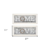 Set Of Two Where Our Story Begins 1 White Framed Print Wall Art - Homeroots - Flyclothing LLC