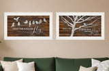 Set Of Two Spread Your Wings 1 White Framed Print Wall Art