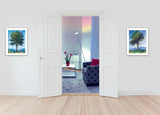 Set Of Two Catching Light as Time Passes White Framed Print Wall Art - Homeroots - Flyclothing LLC