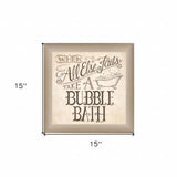When All Else Fails 1 Brown Framed Print Bathroom Wall Art - Homeroots - Flyclothing LLC