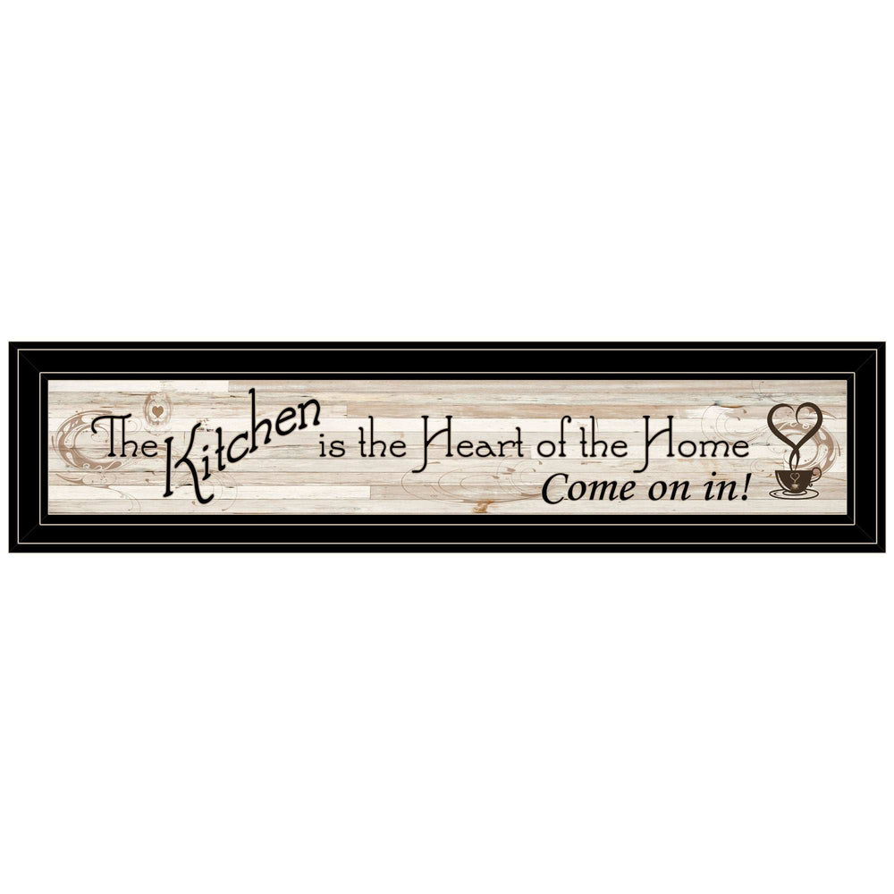 Kitchen Is The Heart of The Home 7 Black Framed Print Kitchen Wall Art - Homeroots - Flyclothing LLC