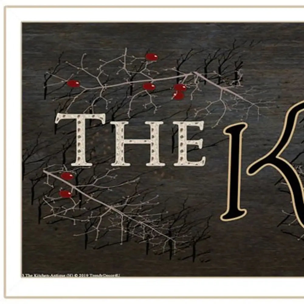 Kitchen is the Heart of the Home 11 White Framed Print Kitchen Wall Art - Homeroots - Flyclothing LLC
