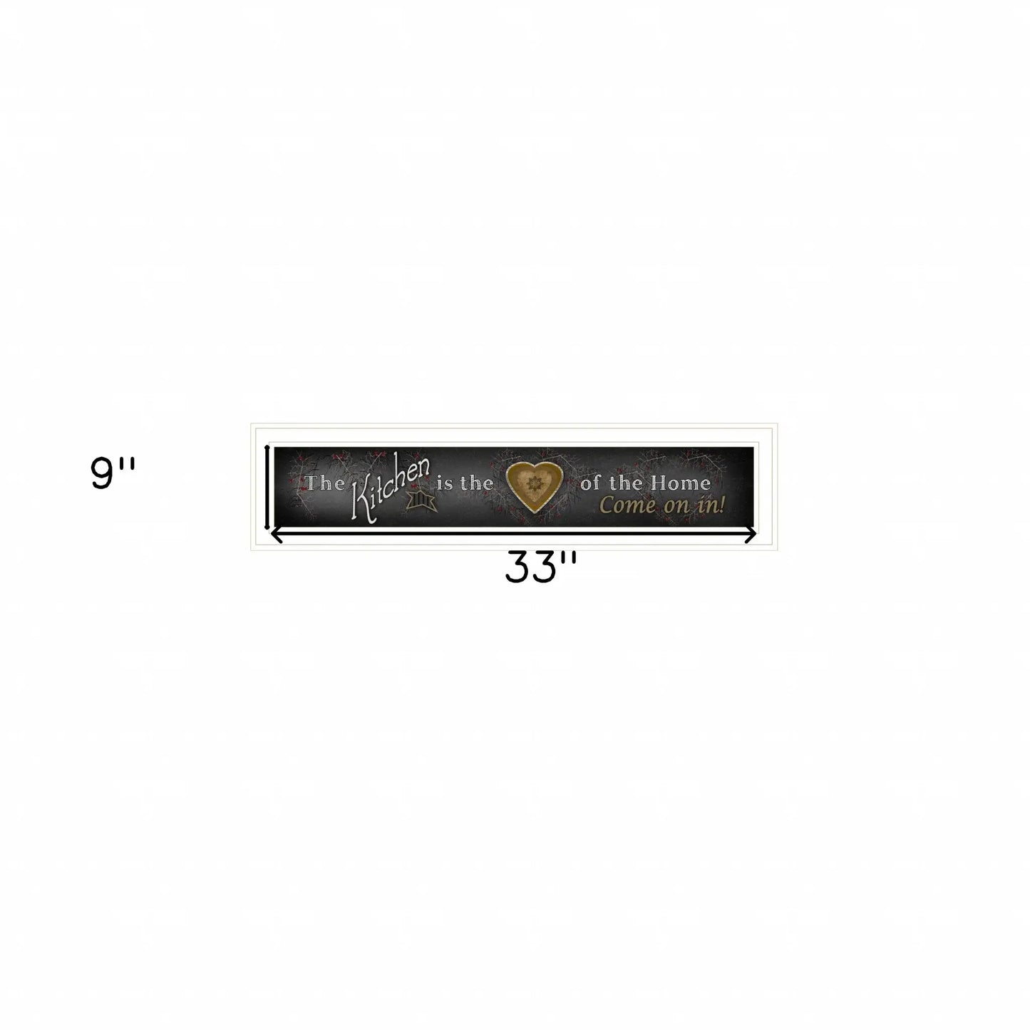Chalkboard Kitchen 1 White Framed Print Kitchen Wall Art - Homeroots - Flyclothing LLC