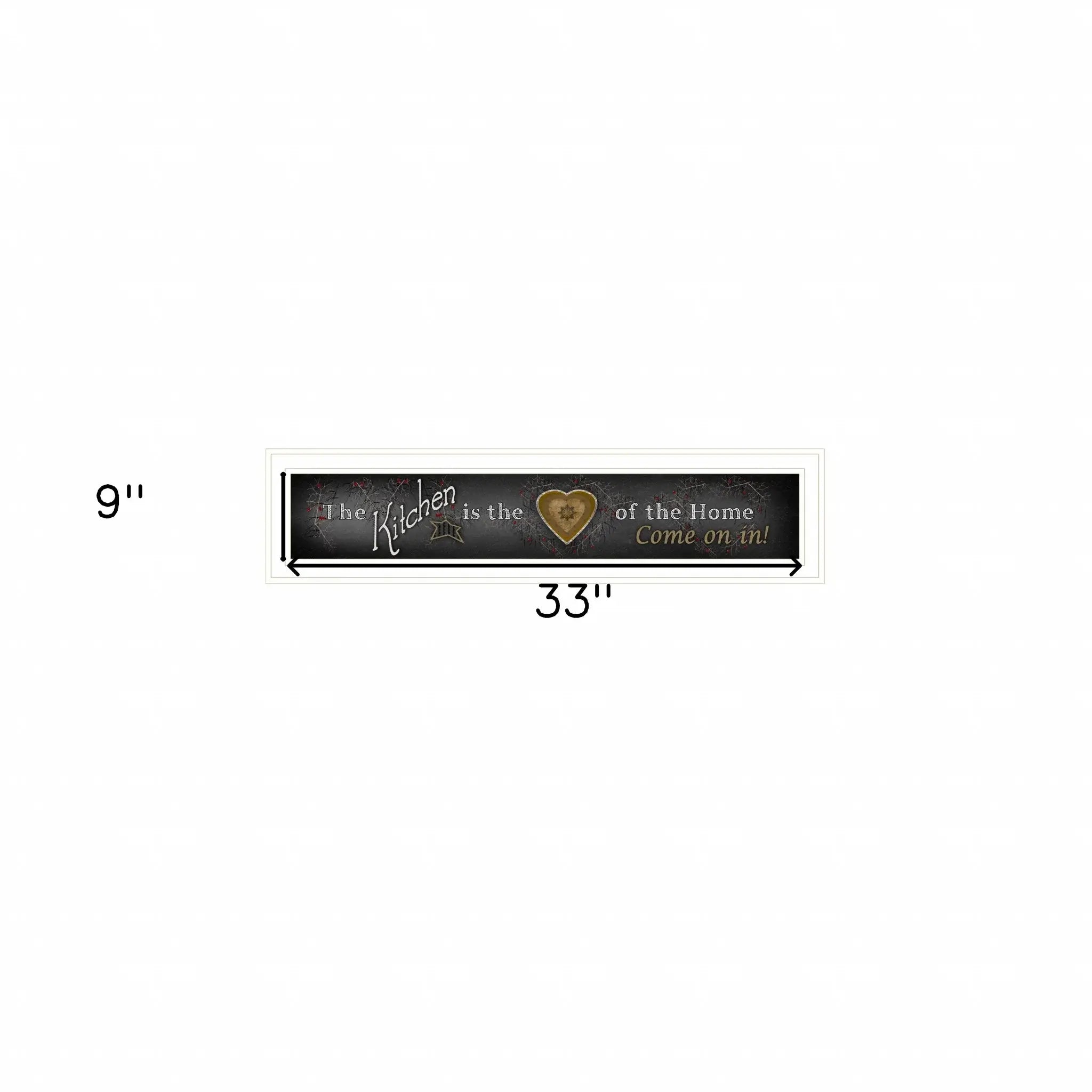 Chalkboard Kitchen 1 White Framed Print Kitchen Wall Art - Homeroots - Flyclothing LLC