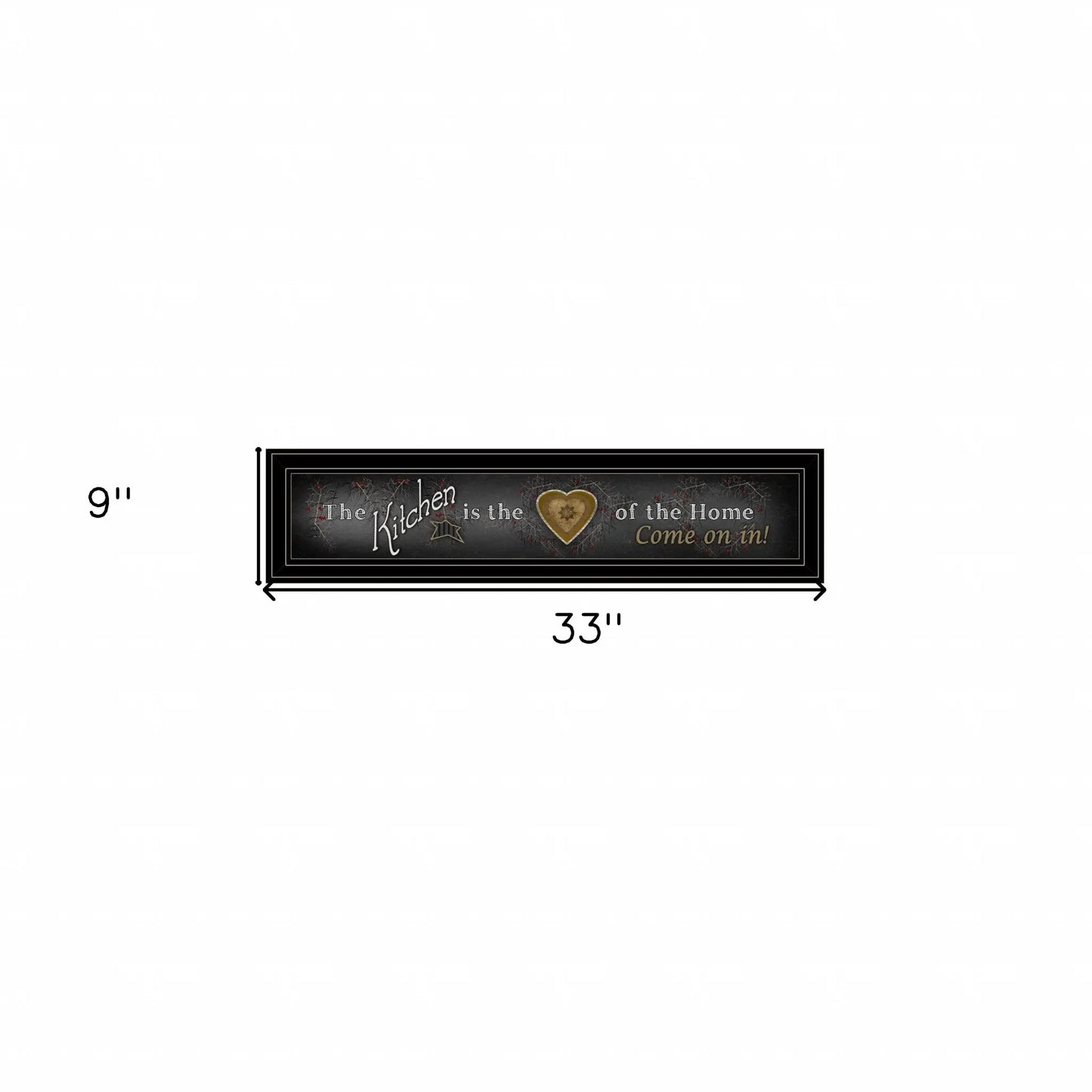 Chalkboard Kitchen 2 Black Framed Print Kitchen Wall Art - Homeroots - Flyclothing LLC