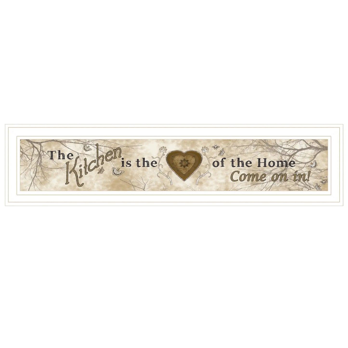 Vintage Kitchen 1 White Framed Print Kitchen Wall Art - Homeroots - Flyclothing LLC