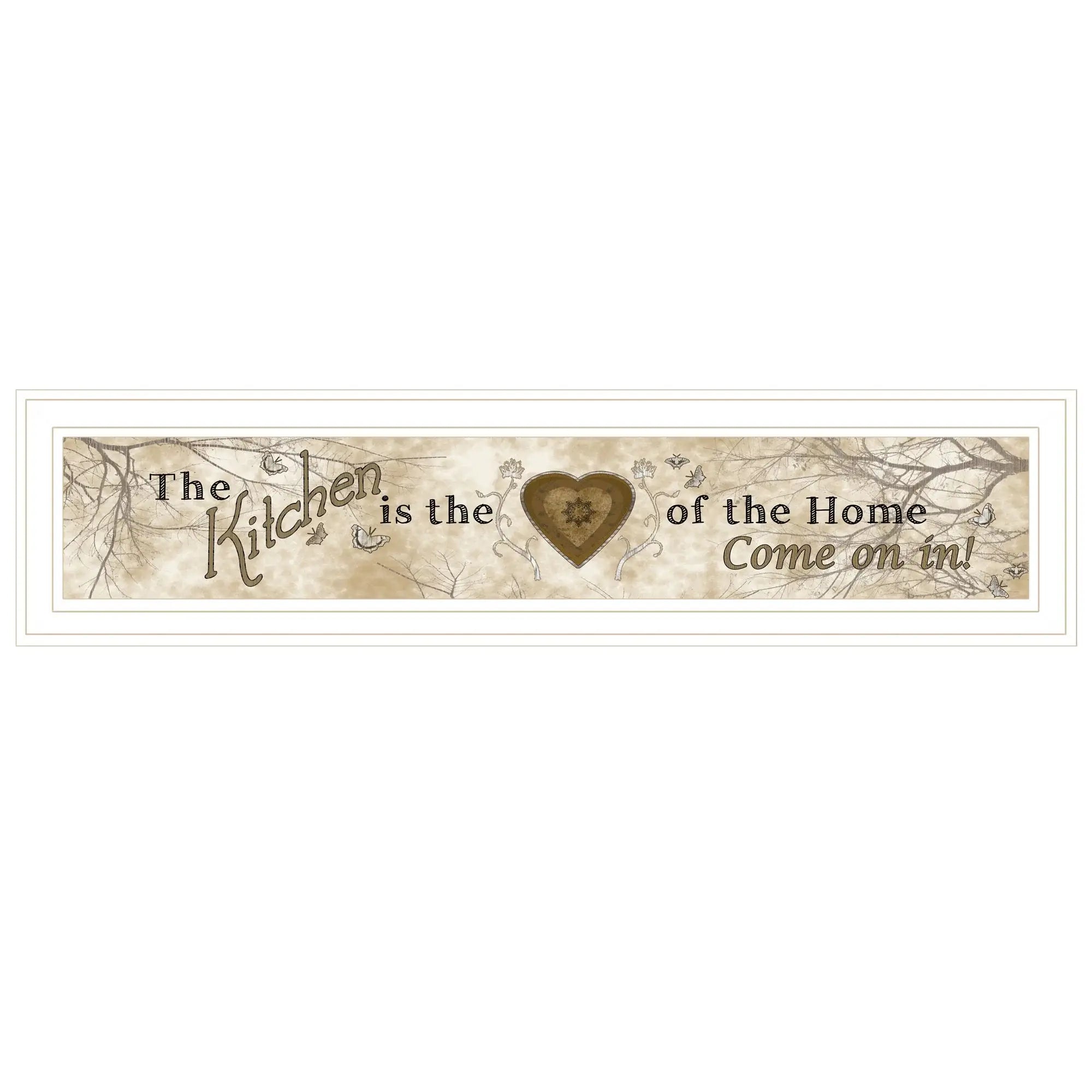 Vintage Kitchen 1 White Framed Print Kitchen Wall Art - Homeroots - Flyclothing LLC