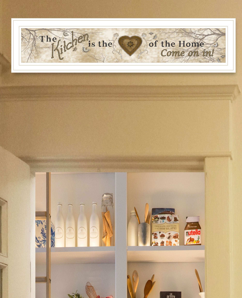 Vintage Kitchen 1 White Framed Print Kitchen Wall Art - Homeroots - Flyclothing LLC