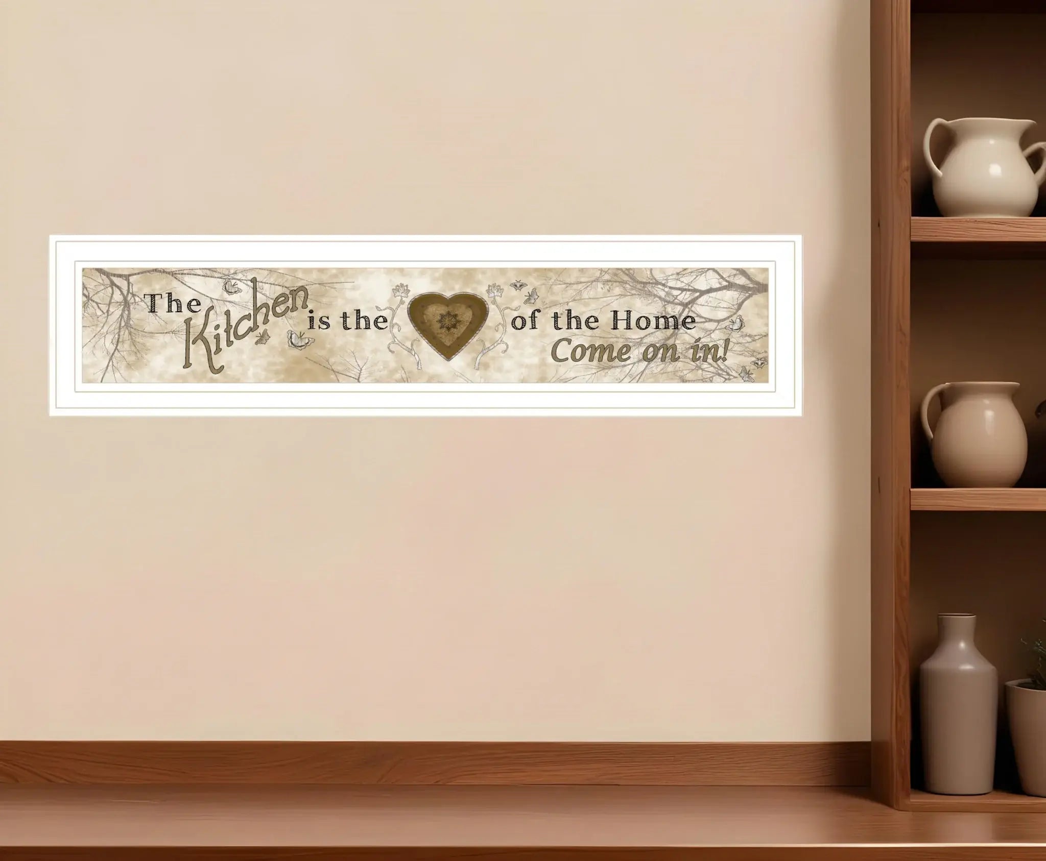 Vintage Kitchen 1 White Framed Print Kitchen Wall Art - Homeroots - Flyclothing LLC