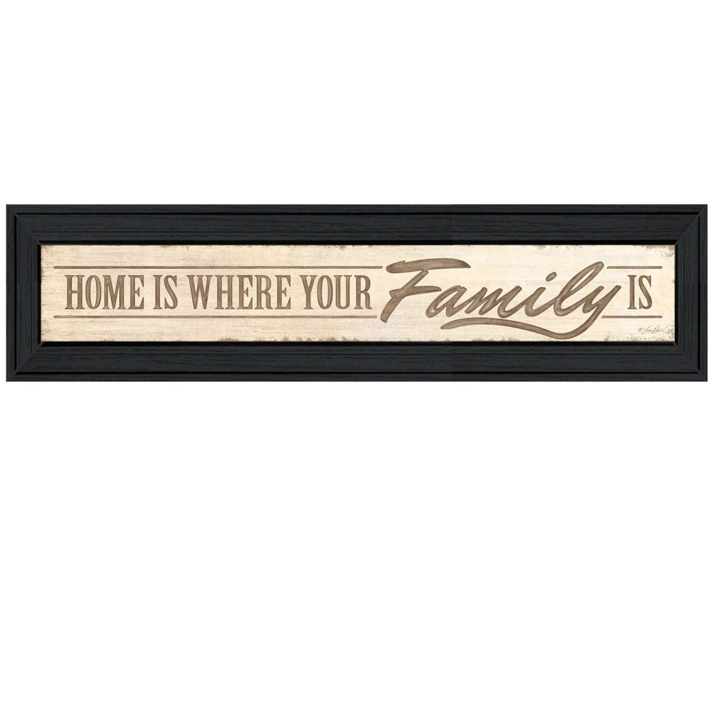 Home Is? 4 Black Framed Print Wall Art - Homeroots - Flyclothing LLC