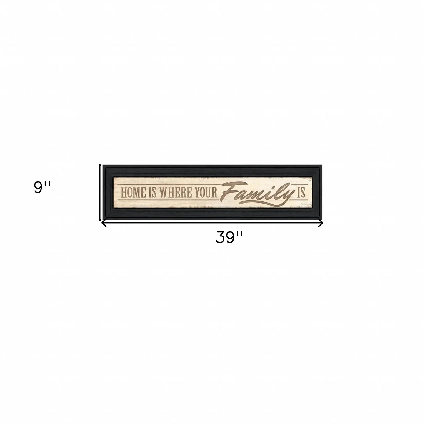 Home Is? 4 Black Framed Print Wall Art - Homeroots - Flyclothing LLC