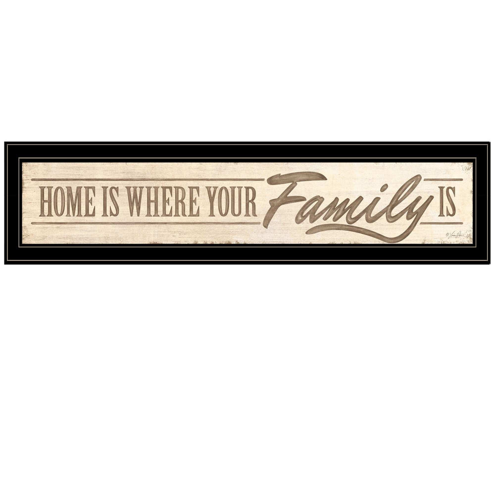 Home Is? 5 Black Framed Print Wall Art - Homeroots - Flyclothing LLC