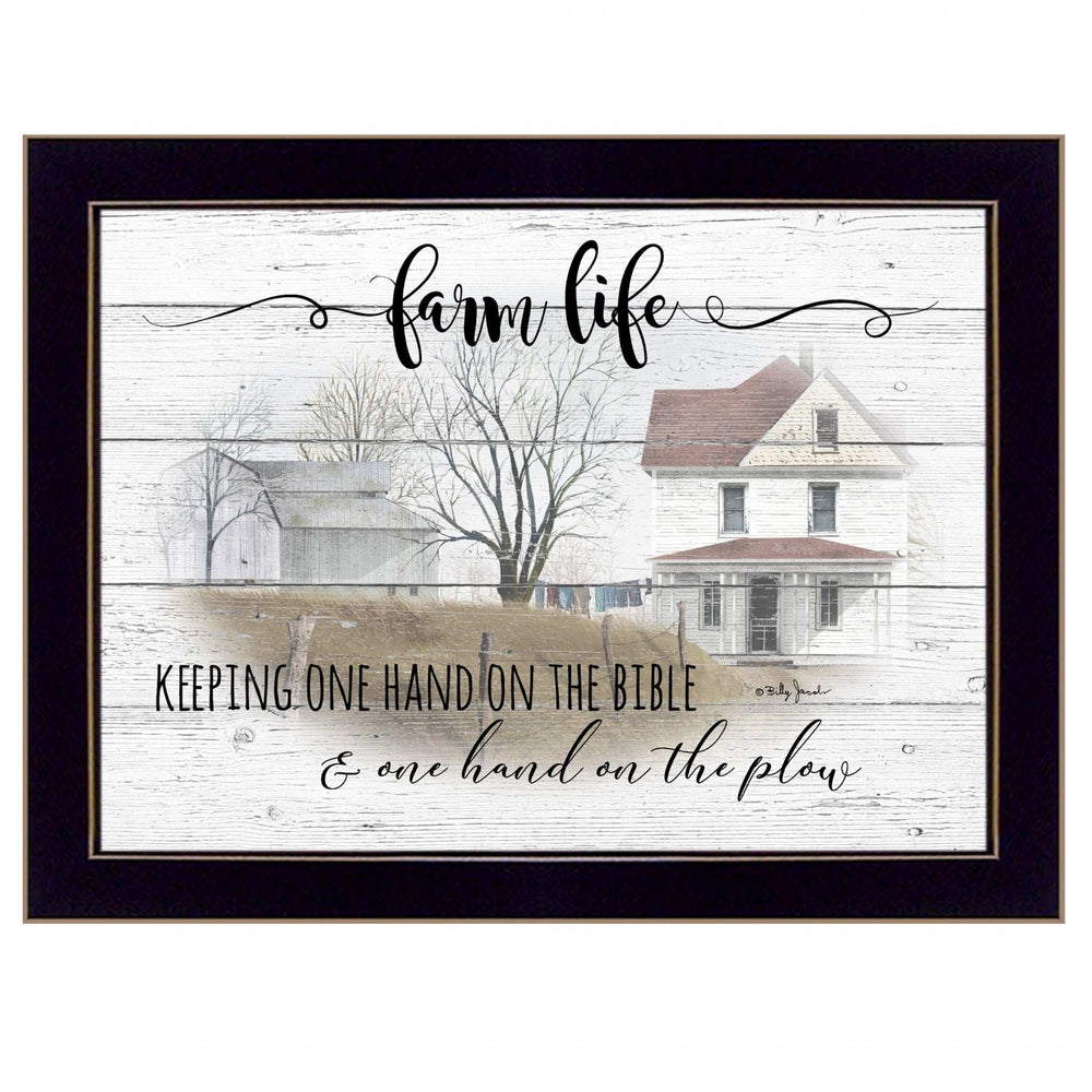 Farm Life 4 Black Framed Print Wall Art - Homeroots - Flyclothing LLC