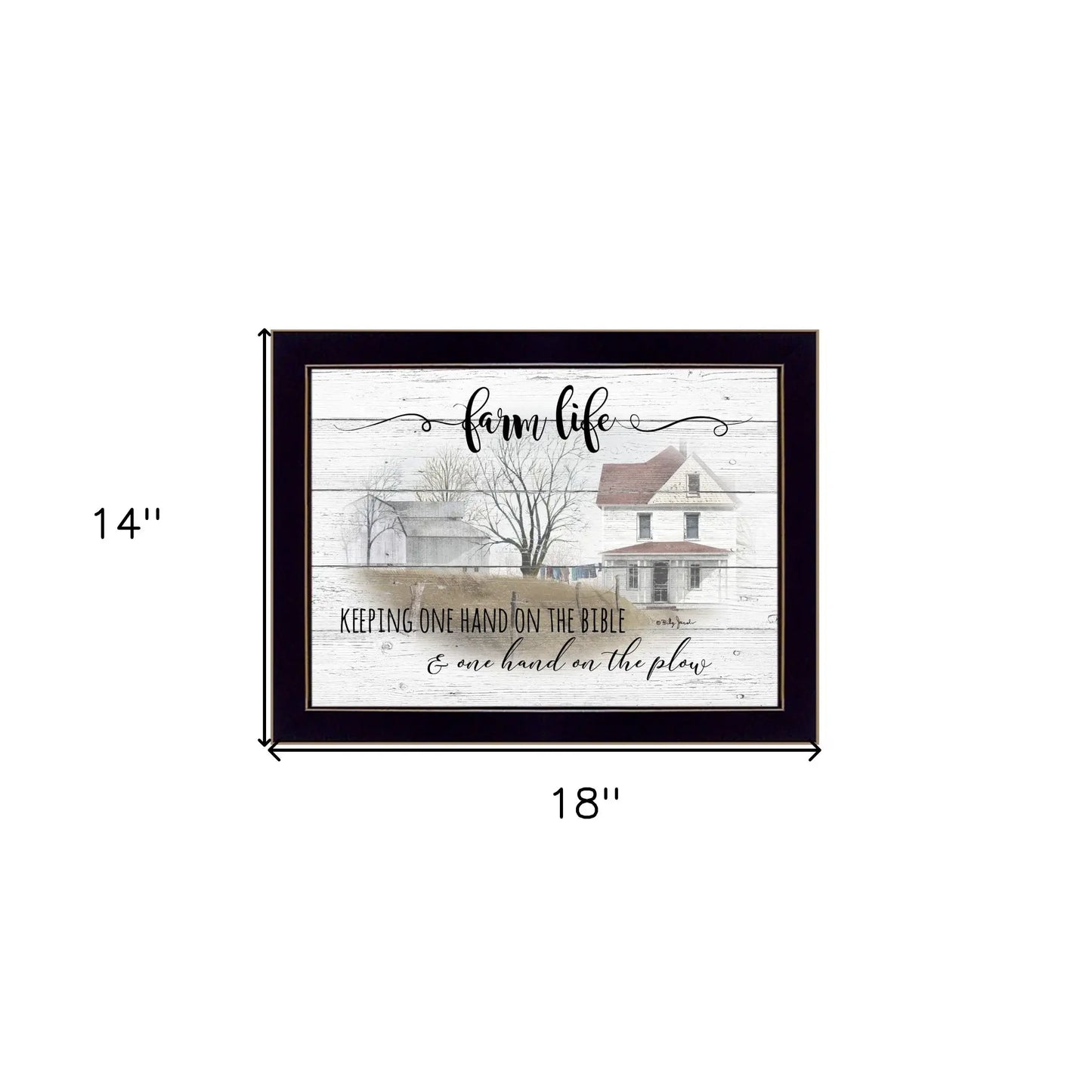 Farm Life 4 Black Framed Print Wall Art - Homeroots - Flyclothing LLC