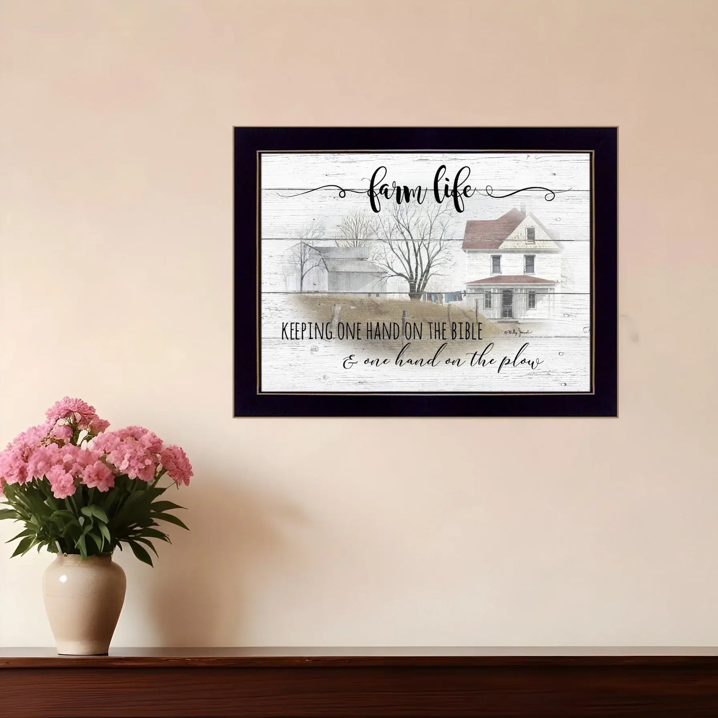 Farm Life 4 Black Framed Print Wall Art - Homeroots - Flyclothing LLC