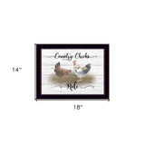 Country Chicks Rule 1 Black Framed Print Wall Art - Homeroots - Flyclothing LLC