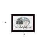 OH HOLY Night 1 Black Framed Print Wall Art - Homeroots - Flyclothing LLC