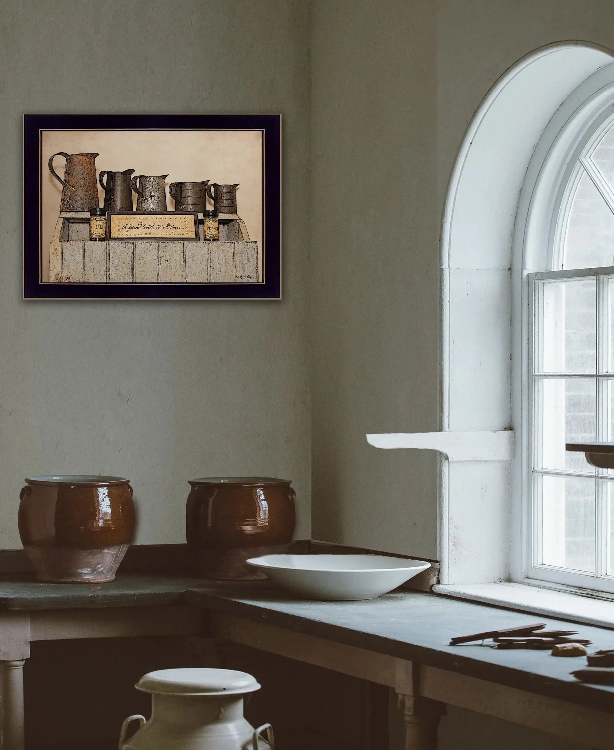 A Friend Loveth at All Time 1 Black Framed Print Wall Art - Homeroots - Flyclothing LLC