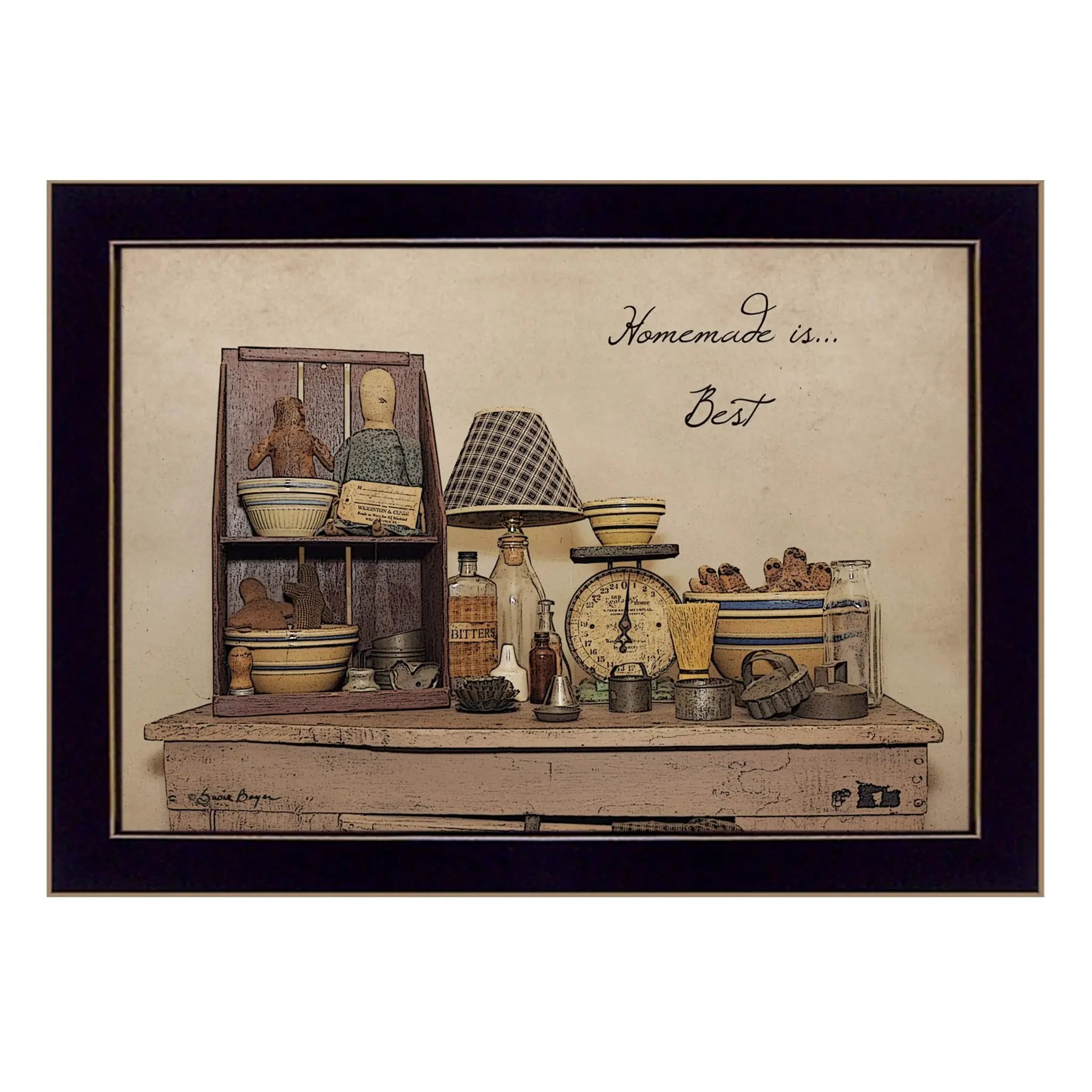 Homemade is Best 1 Black Framed Print Kitchen Wall Art - Homeroots - Flyclothing LLC