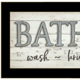 Bath Rules 3 Black Framed Print Bathroom Wall Art - Homeroots - Flyclothing LLC