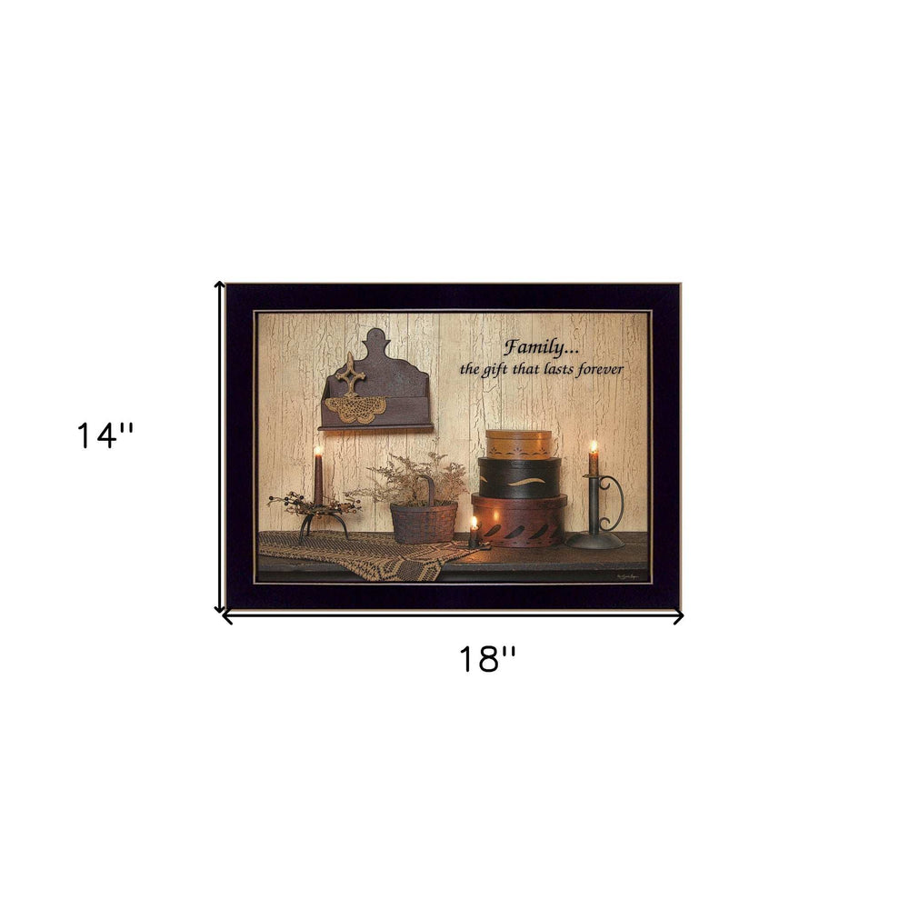 Forever Family 1 Black Framed Print Wall Art - Homeroots - Flyclothing LLC