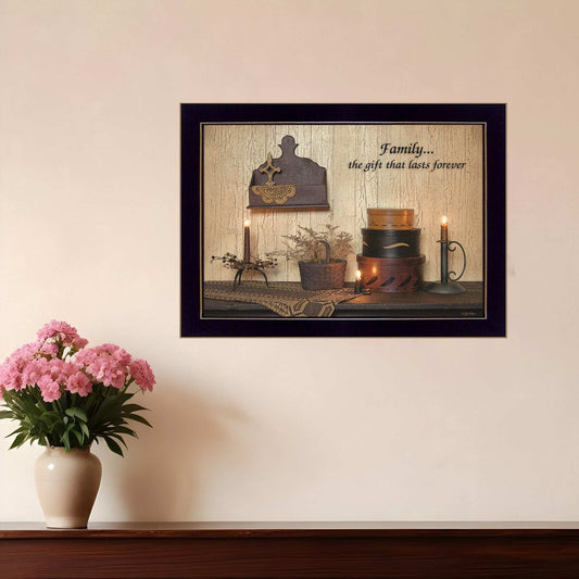 Forever Family 1 Black Framed Print Wall Art - Homeroots - Flyclothing LLC