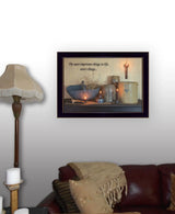 The Most Important Things 1 Black Framed Print Wall Art - Homeroots - Flyclothing LLC
