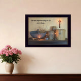 The Most Important Things 1 Black Framed Print Wall Art - Homeroots - Flyclothing LLC