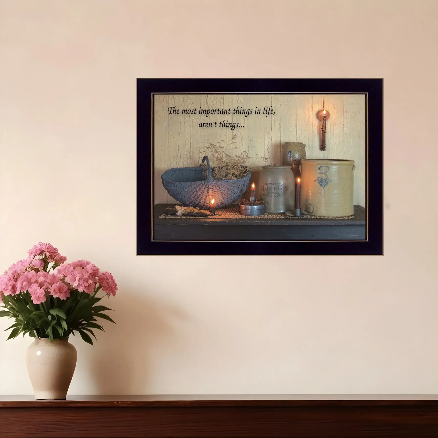 The Most Important Things 1 Black Framed Print Wall Art - Homeroots - Flyclothing LLC