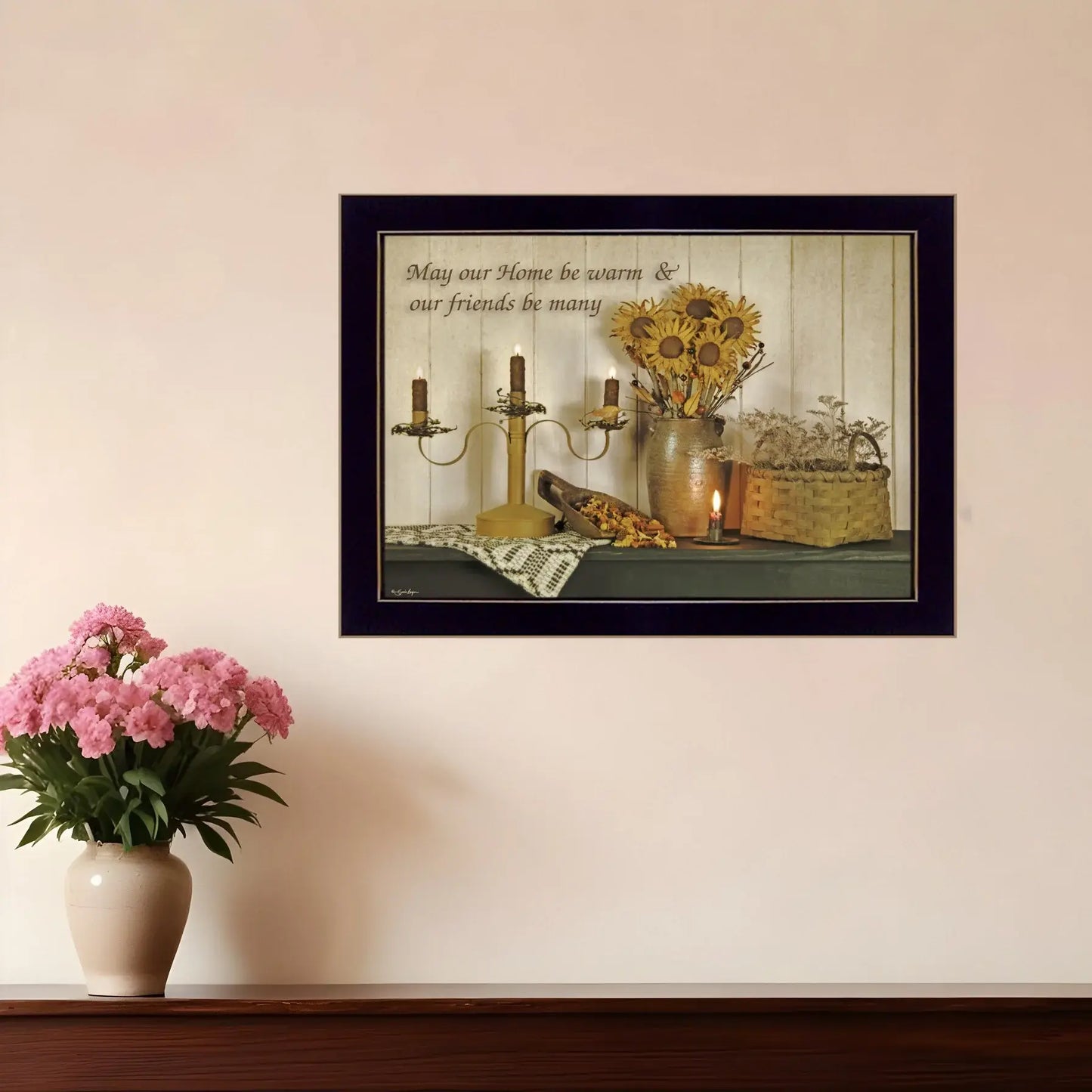 Our Home 1 Black Framed Print Wall Art - Homeroots - Flyclothing LLC