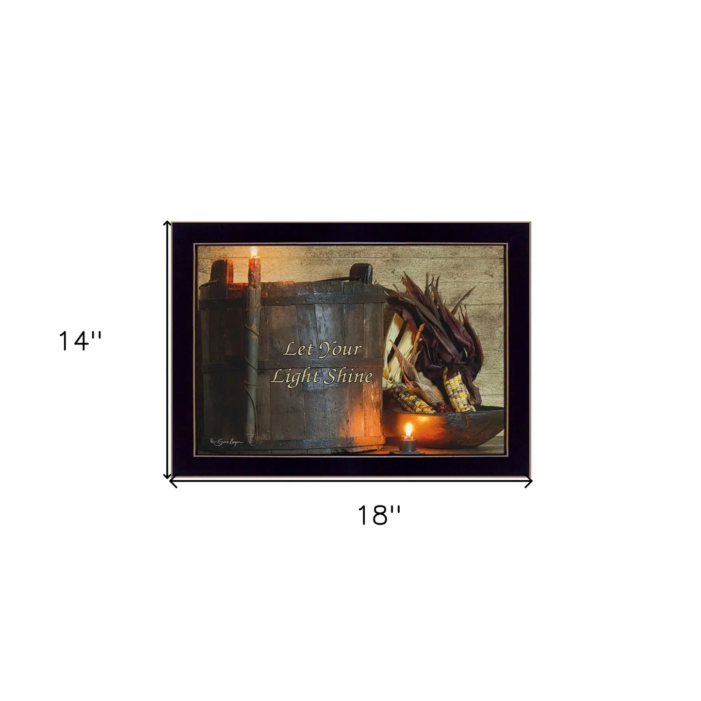 Indian Corn 1 Black Framed Print Wall Art - Homeroots - Flyclothing LLC